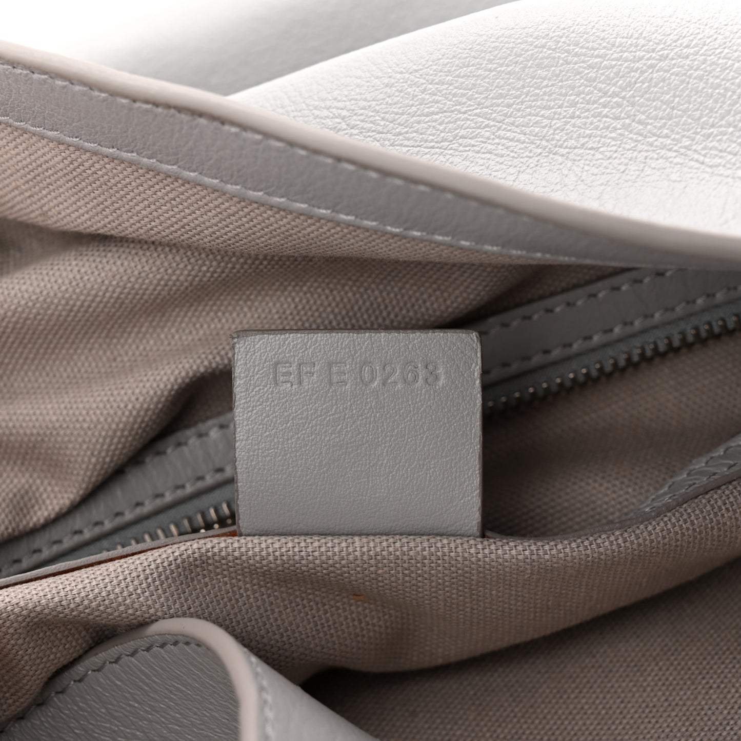 Calfskin Medium Voyou Bag Light Grey
