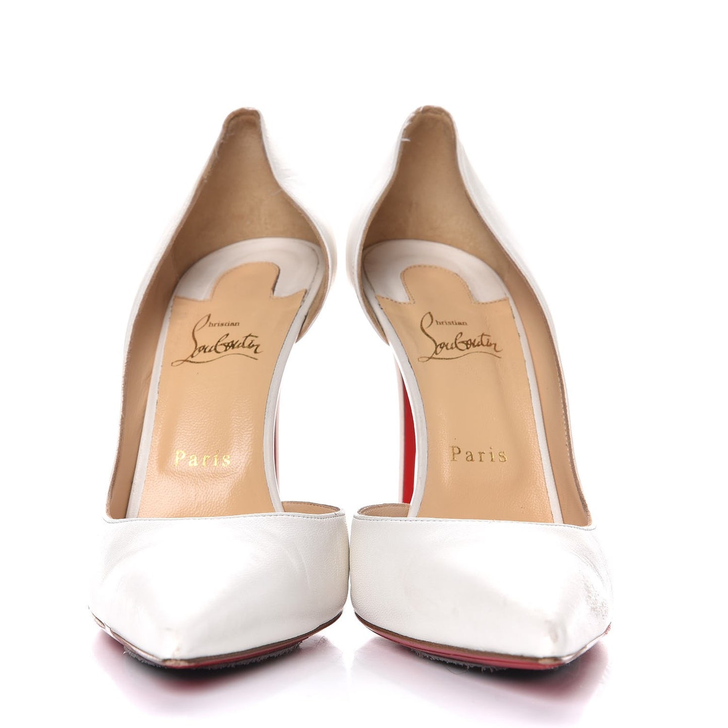 Shiny Nappa Iriza 100 Pumps 41.5 White