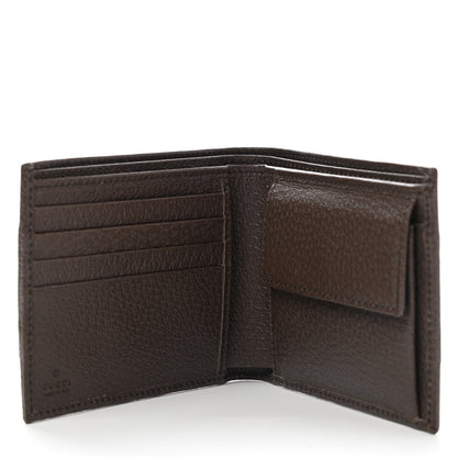 Gucci GG Supreme Monogram Web Mens Ophidia Bi-Fold Coin Wallet Beige New Acero 5 of 8