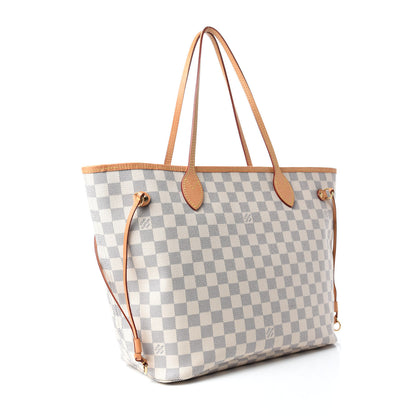 Louis Vuitton Damier Azur Neo Neverfull MM Rose Ballerine 3 of 12