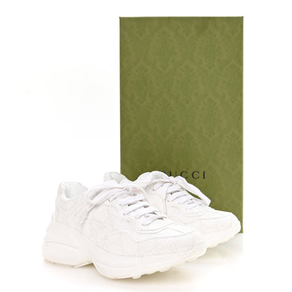 Gucci GG Supreme Monogram Womens Rhyton Sneakers 35.5 White 9 of 9