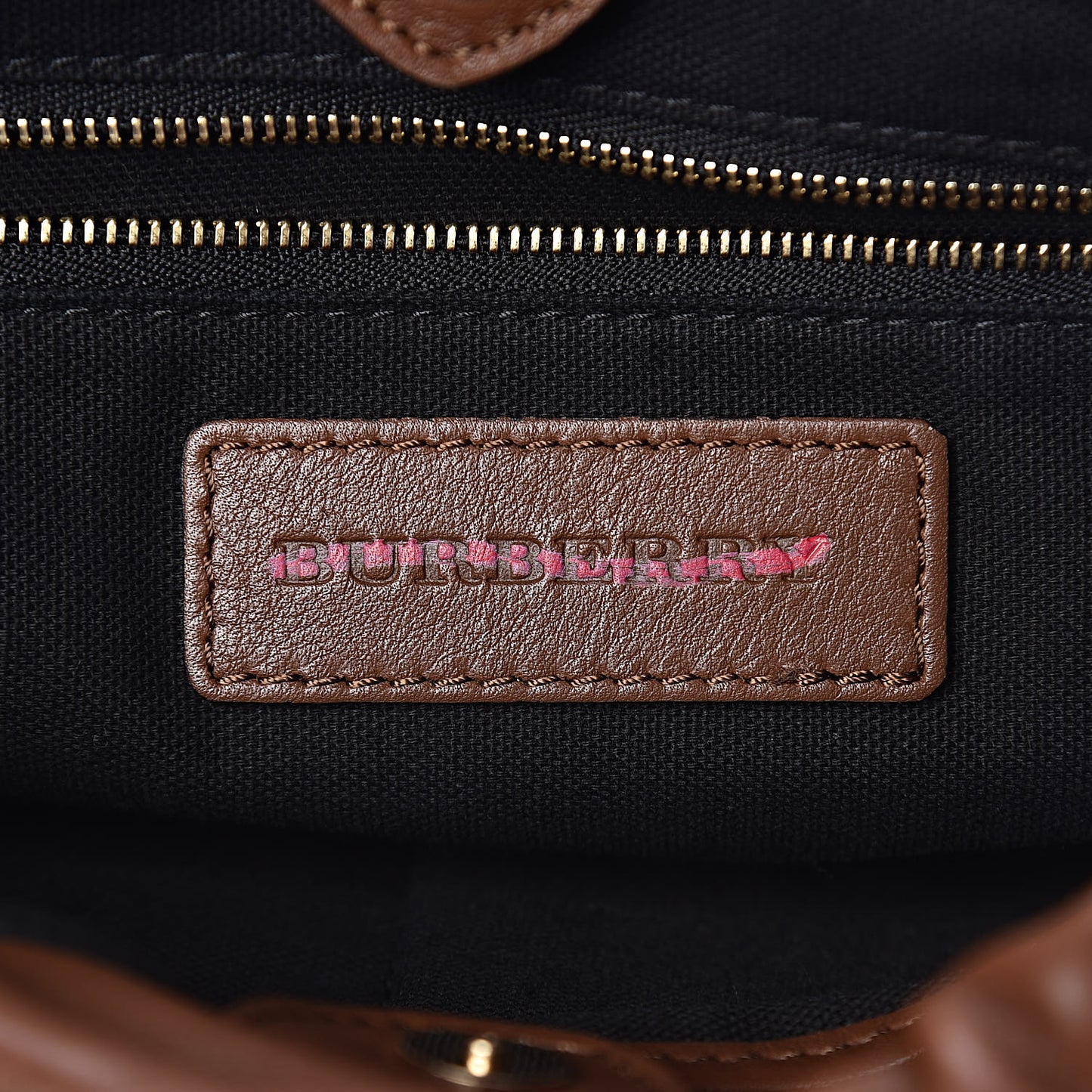 Calfskin House Check Little Crush Tan