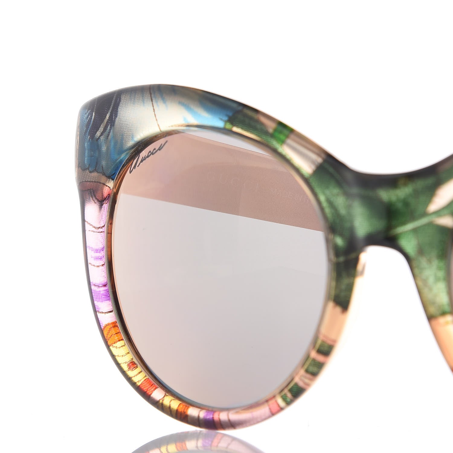 Gucci Cat Eye Floral Print Sunglasses GG 3740/S Multicolor 7 of 8