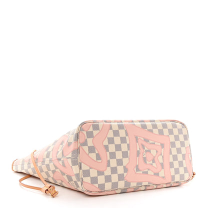 Louis Vuitton Damier Azur Tahitienne Neverfull MM 4 of 11