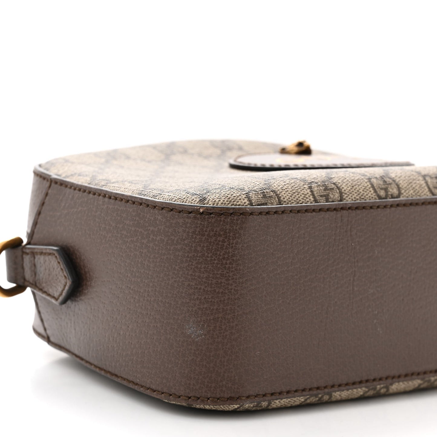 GG Supreme Monogram Web Neo Vintage Shoulder Bag Beige New Acero Crop