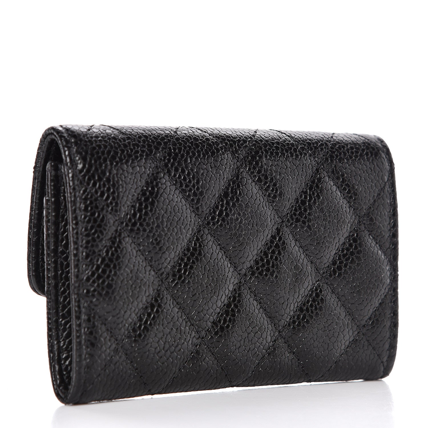 Chanel Caviar Quilted Flap Card Holder So Black 3 of 9