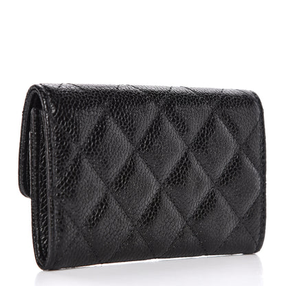 Chanel Caviar Quilted Flap Card Holder So Black 3 of 9