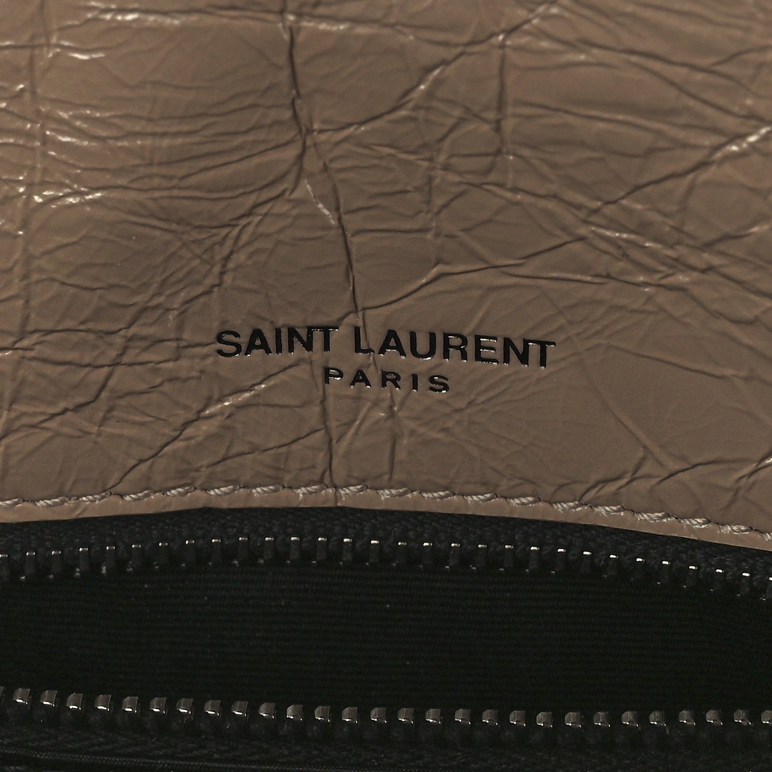 Saint Laurent Crinkled Calfskin Matelasse Monogram Medium Niki Chain Satchel Light Taupe 6 of 13