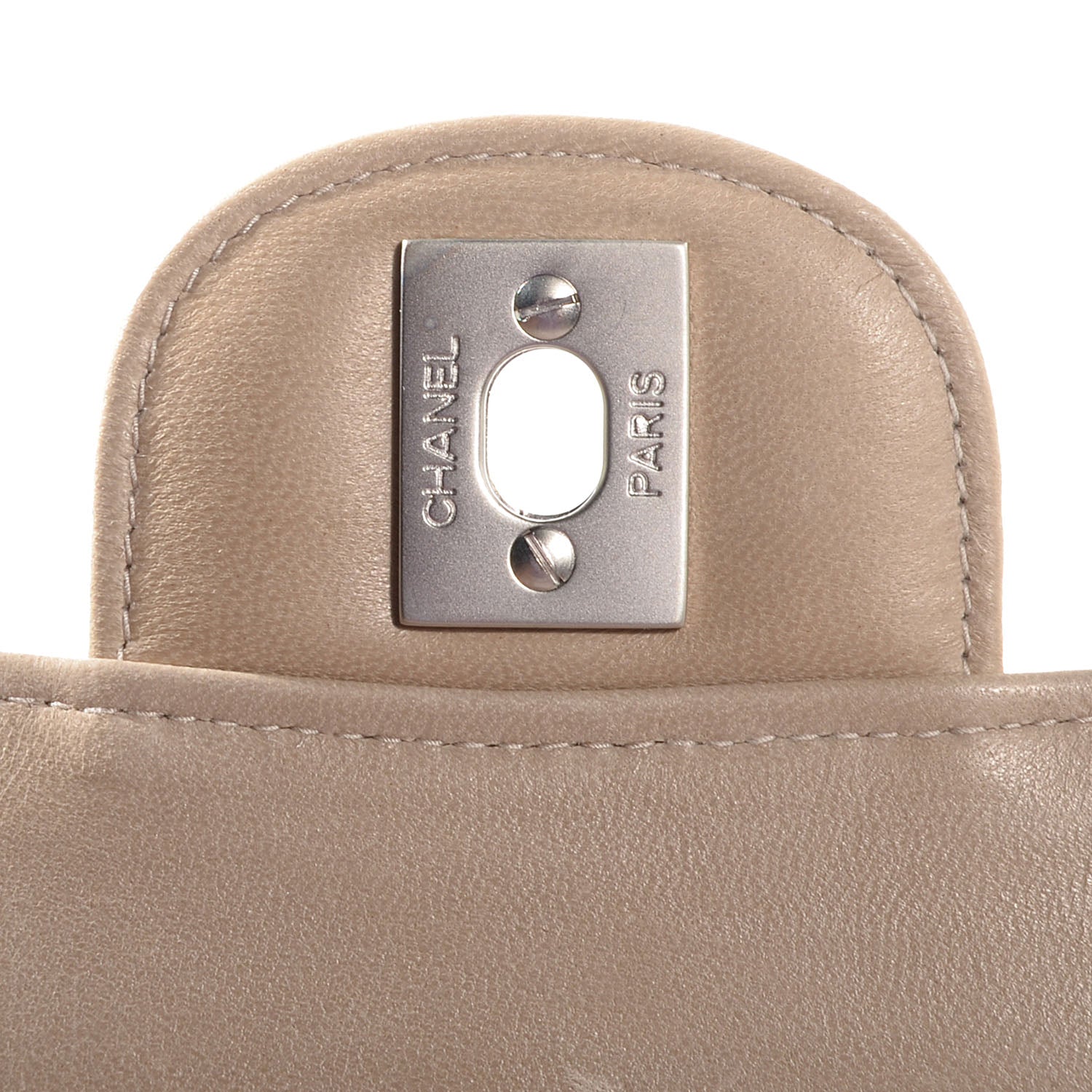 Chanel Nylon Travel Medium Flap Light Beige 6 of 8