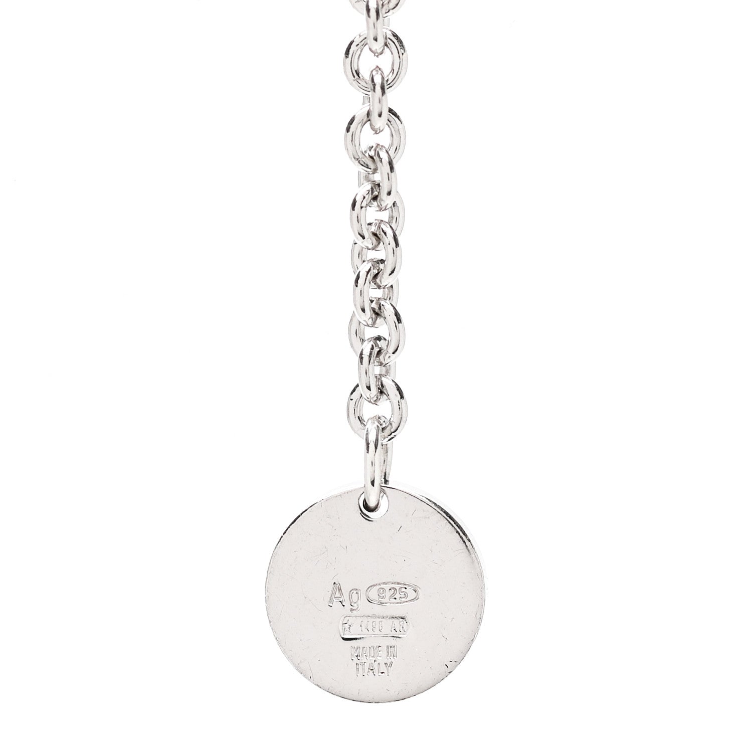 Bulgari Sterling Silver Ceramic Save The Children Pendant Necklace 6 of 7