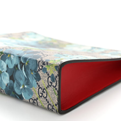 Gucci GG Supreme Monogram Blooms Large Cosmetic Case Beige Multicolor Blue Navy 10 of 10