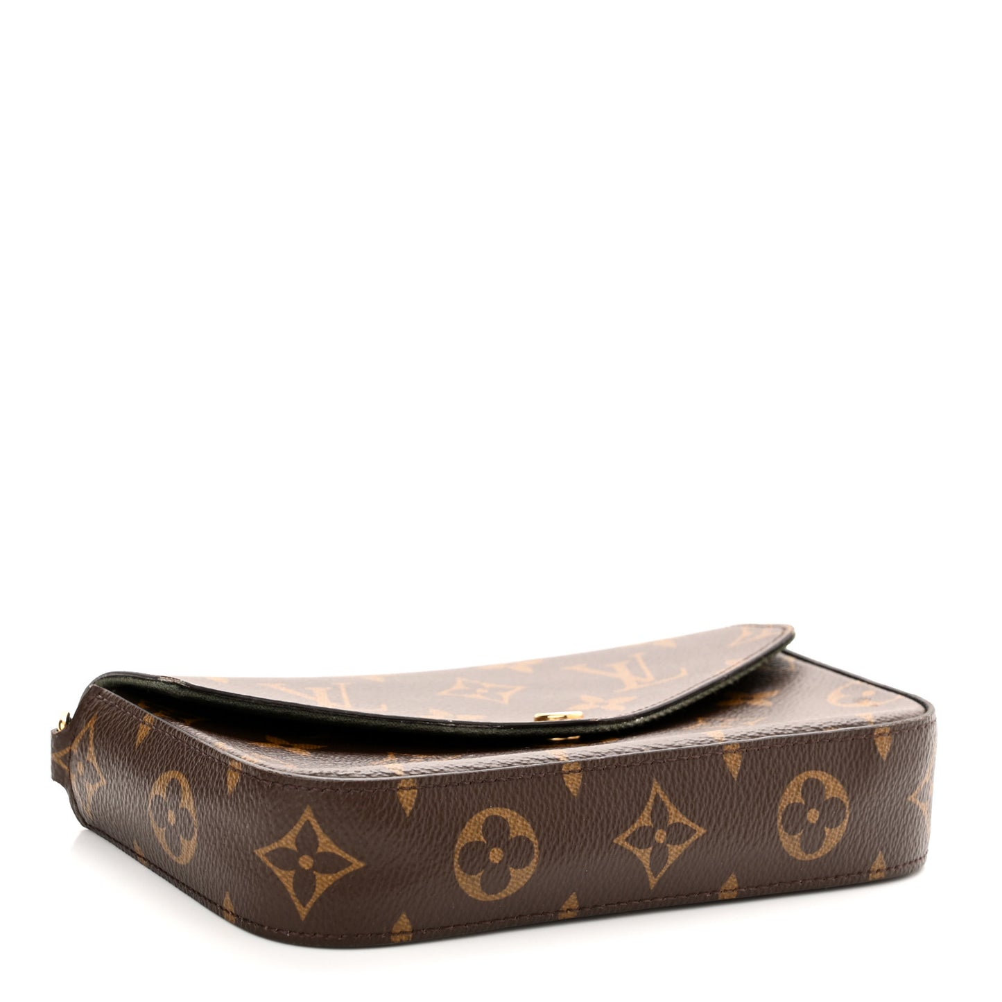 Monogram Felicie Strap & Go Kaki