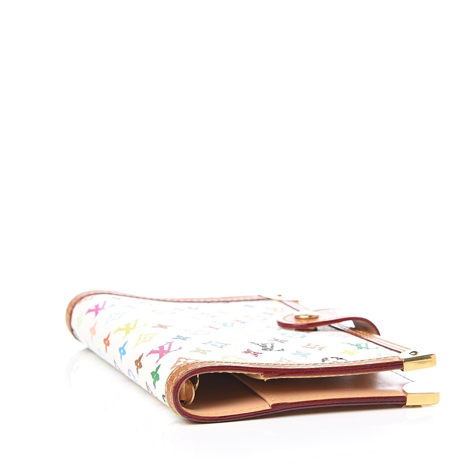 Louis Vuitton Monogram Multicolor Small Ring Agenda Cover White 4 of 6
