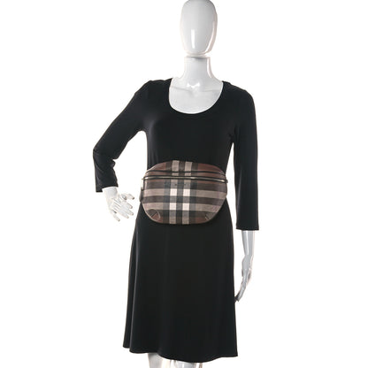 Burberry E-canvas Check Bum Bag Dark Birch Brown 2 of 11