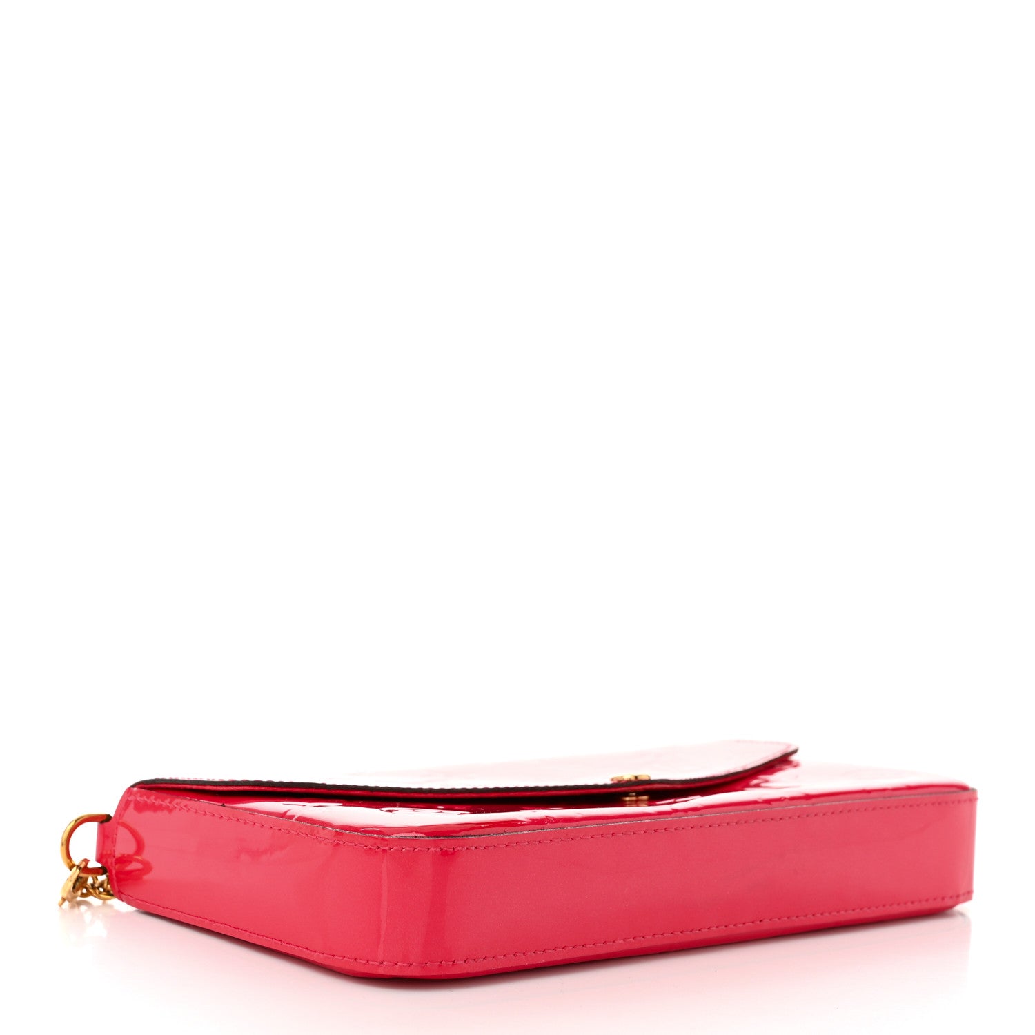Louis Vuitton Vernis Felicie Pochette Chain Wallet Hot Pink 5 of 11