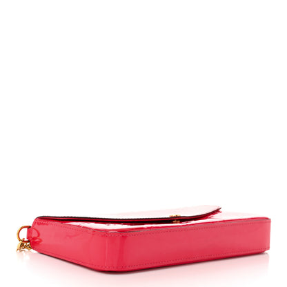Louis Vuitton Vernis Felicie Pochette Chain Wallet Hot Pink 5 of 11