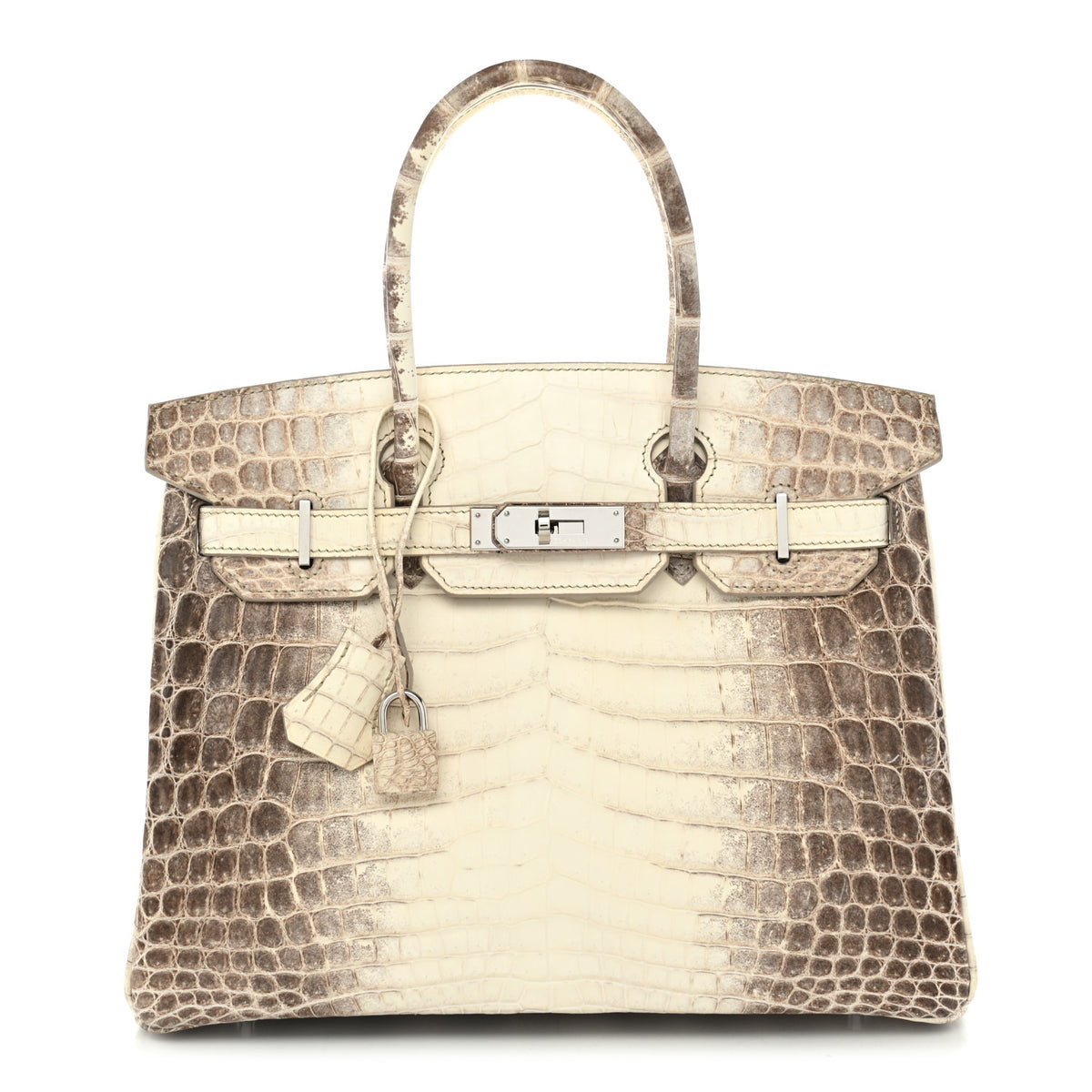 Matte Niloticus Crocodile Himalaya Birkin 30 Blanc