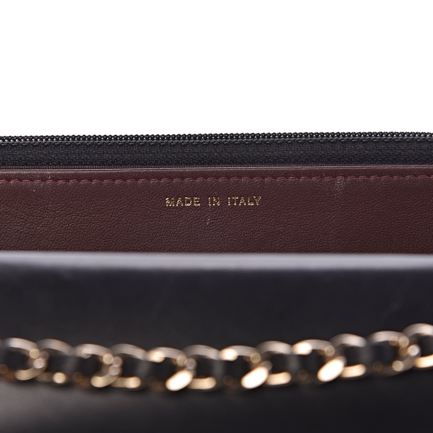 Lambskin Quilted Trendy CC Wallet On Chain WOC Black