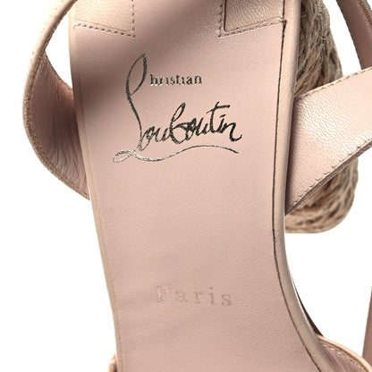 Christian Louboutin Goatskin Super Mariza 130 Espadrille Sandals 39 Leche Natural 7 of 8