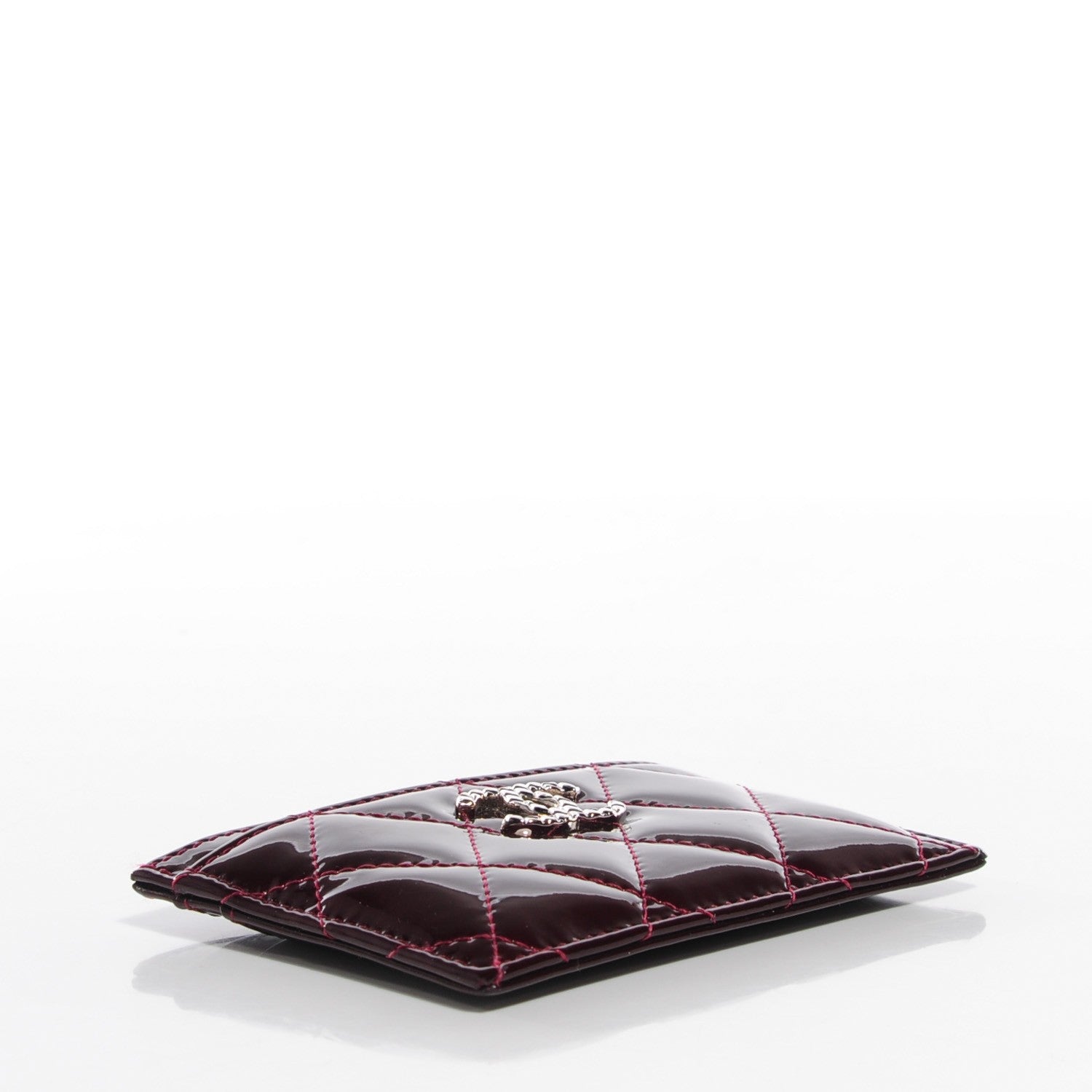 Chanel Patent Calfskin Quilted Brilliant Card Holder 4 of 9