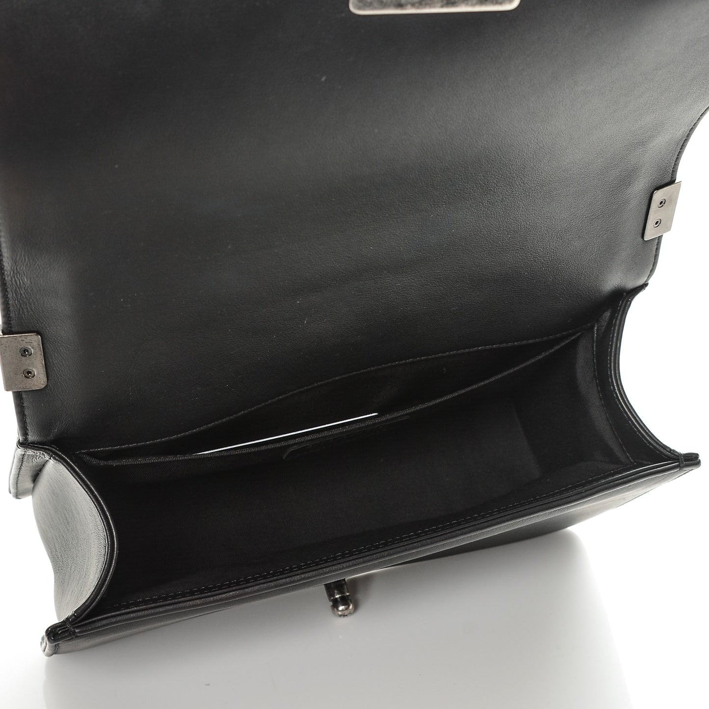 Calfskin Quilted Medium Boy Flap Black