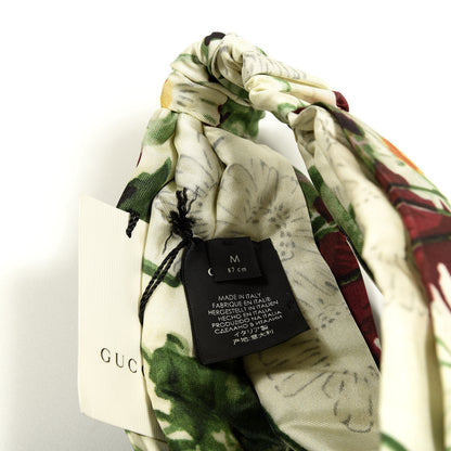 Gucci Silk Flora Print Headband M Multicolor 3 of 4