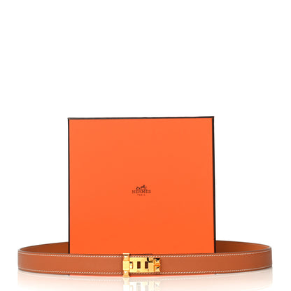 Hermes Madame Calfskin 24mm Collier De Chien Belt Gold 8 of 8