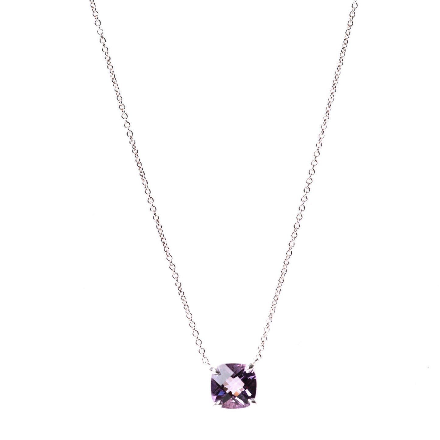 Sterling Silver Amethyst Sparklers Necklace