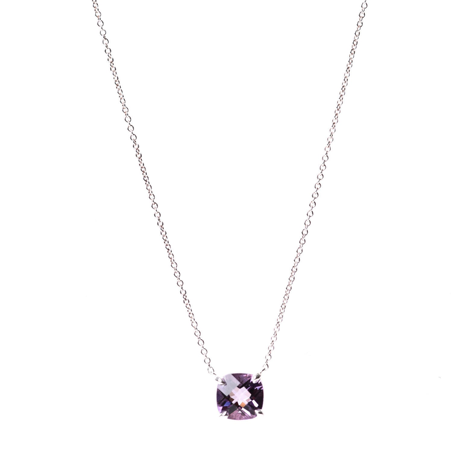 Tiffany Sterling Silver Amethyst Sparklers Necklace 1 of 5