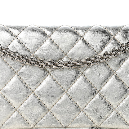 Chanel Metallic Aged Calfskin Quilted 2.55 Reissue 226 Flap Silver 7 of 13