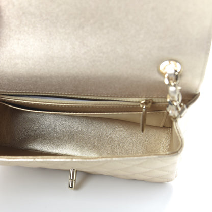 Chanel Metallic Lambskin Quilted Mini Rectangular Flap Gold 5 of 10