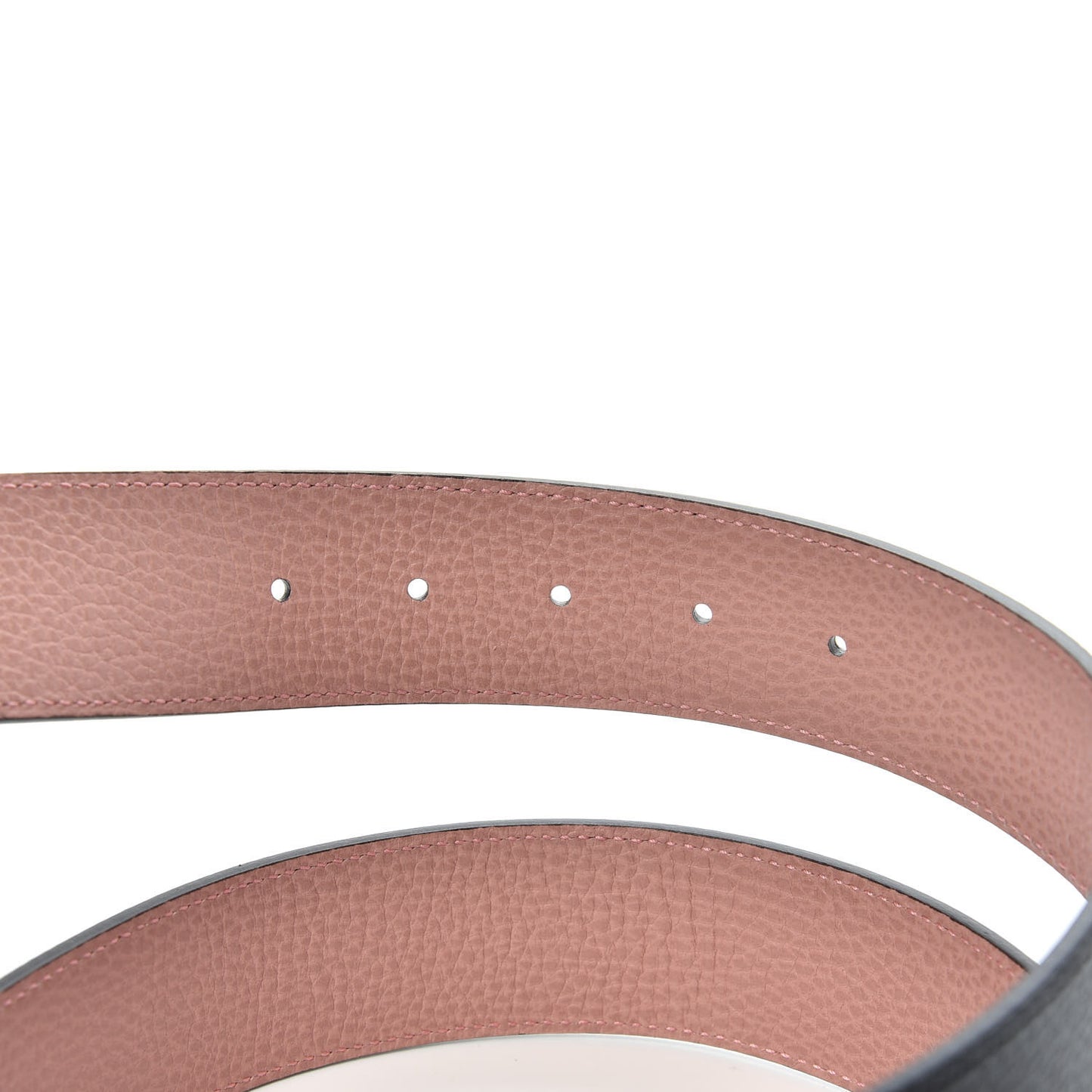 Calfskin 1973 Reversible Belt 95 38 Black Pink
