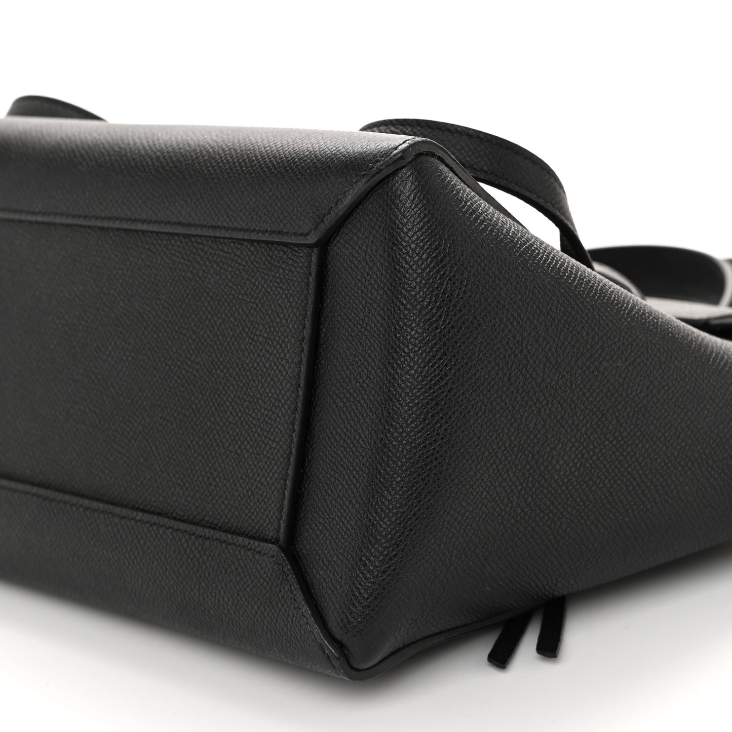 Grained Calfskin Micro Belt Bag Black