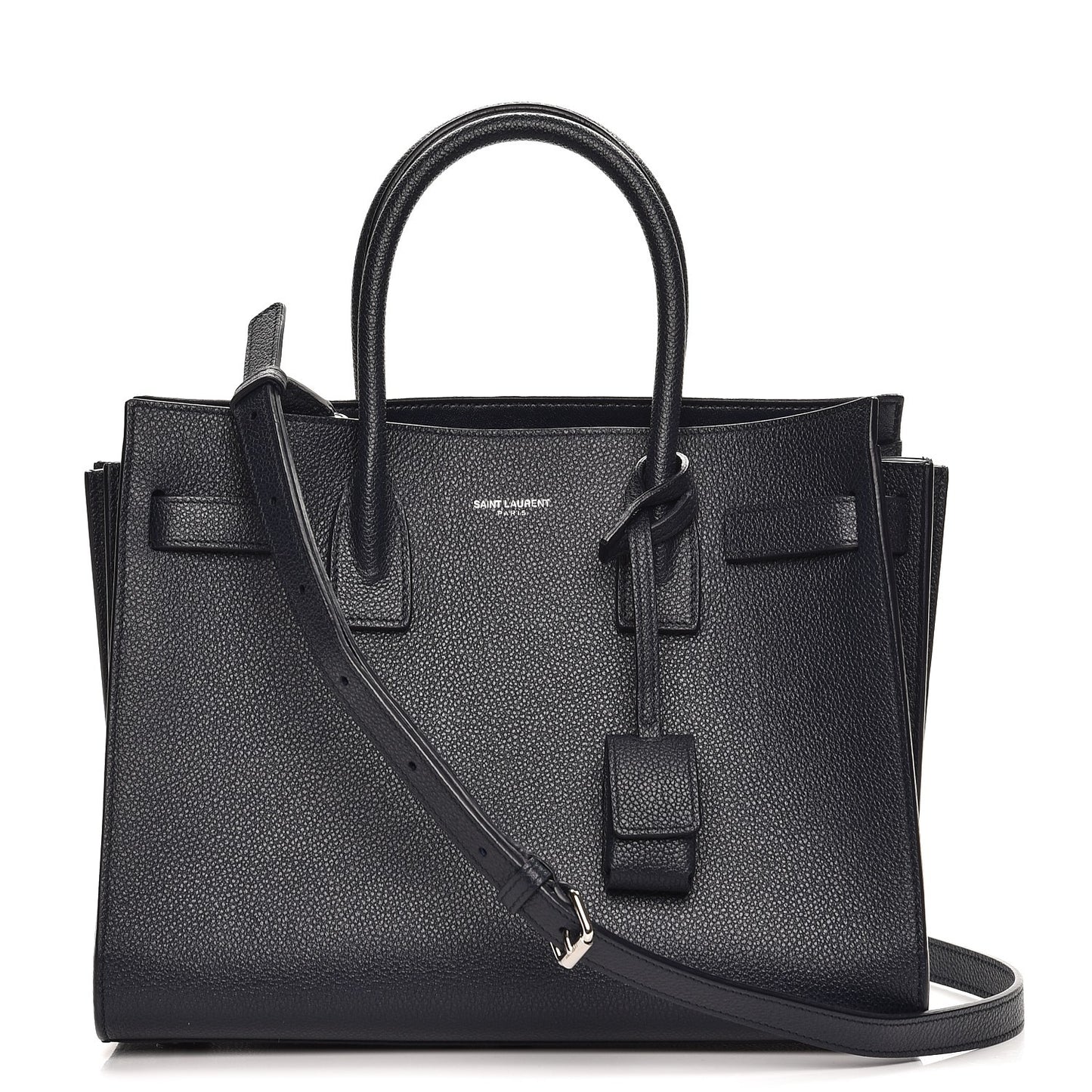 Grained Calfskin Baby Sac De Jour Marine