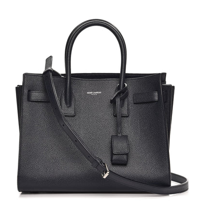 Saint Laurent Grained Calfskin Baby Sac De Jour Marine 1 of 8