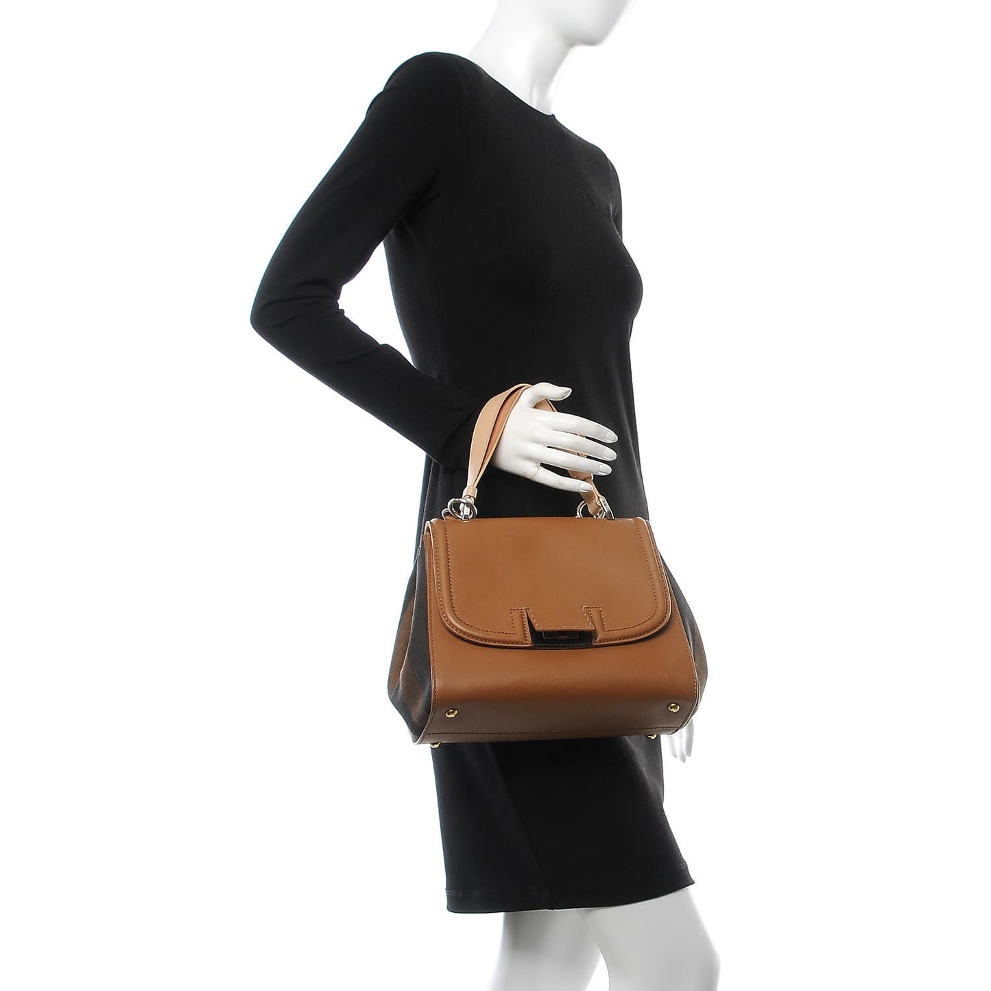 Pequin Cuoio Vegetale Silvana Top Handle Bag Cuoio Tobacco Vacchetta