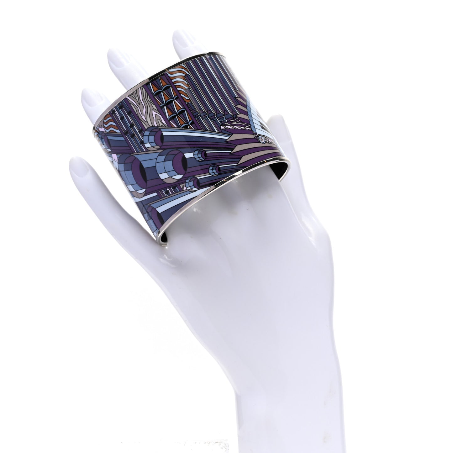 Enamel Printed Mega Wide Point d'Orgue Bracelet 70