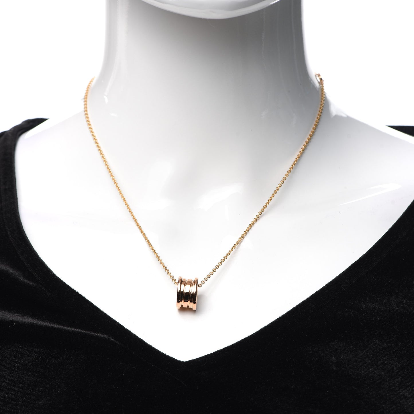 18K Rose Gold B.Zero1 Pendant Necklace