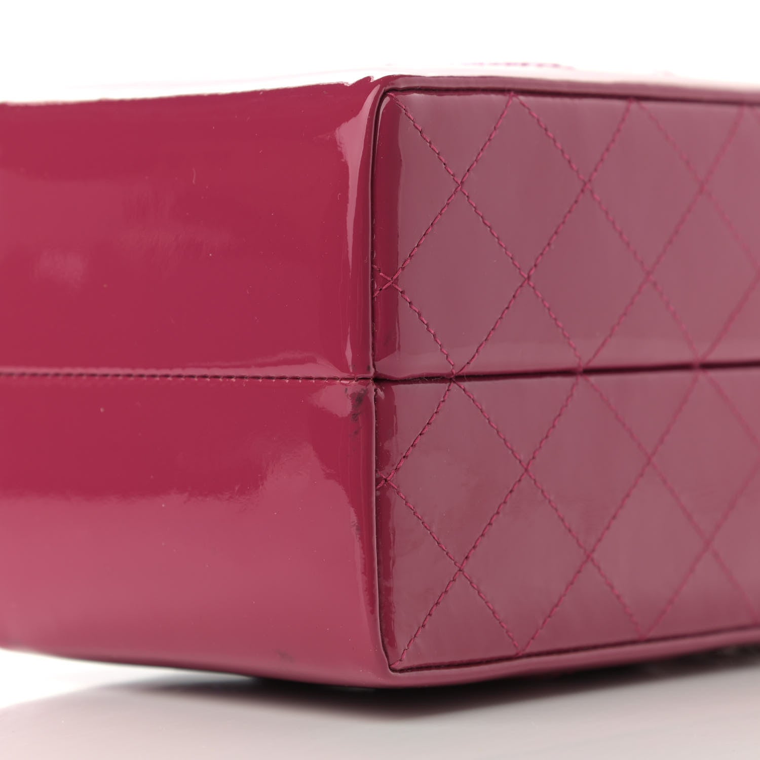 Chanel Patent Milk Carton Bag Dark Pink 8 of 9