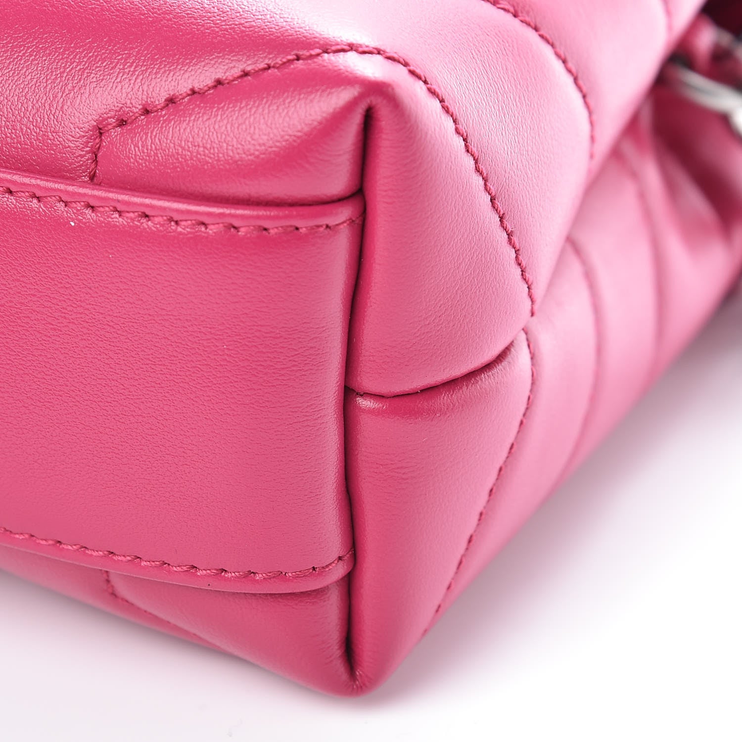 Saint Laurent Calfskin Y Quilted Monogram Toy Loulou Crossbody Bag Freesia 9 of 10