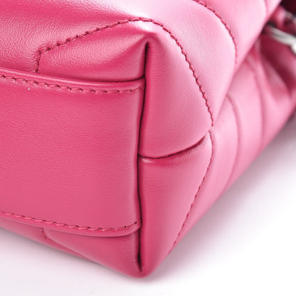 Saint Laurent Calfskin Y Quilted Monogram Toy Loulou Crossbody Bag Freesia 9 of 10