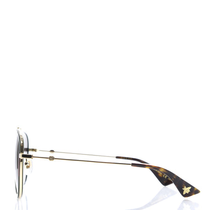Gucci Acetate Web Aviator Sunglasses GG0062S Green Red 3 of 8