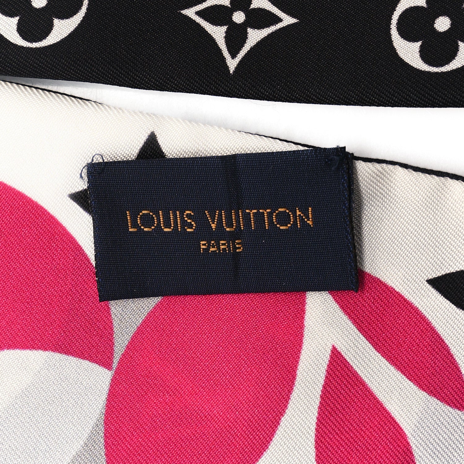 Louis Vuitton Silk Monogram Marbles Bandeau Midnight Fuchsia 3 of 3