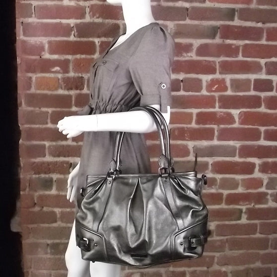 Burberry Leather Faldon Tote Anthracite 2 of 7