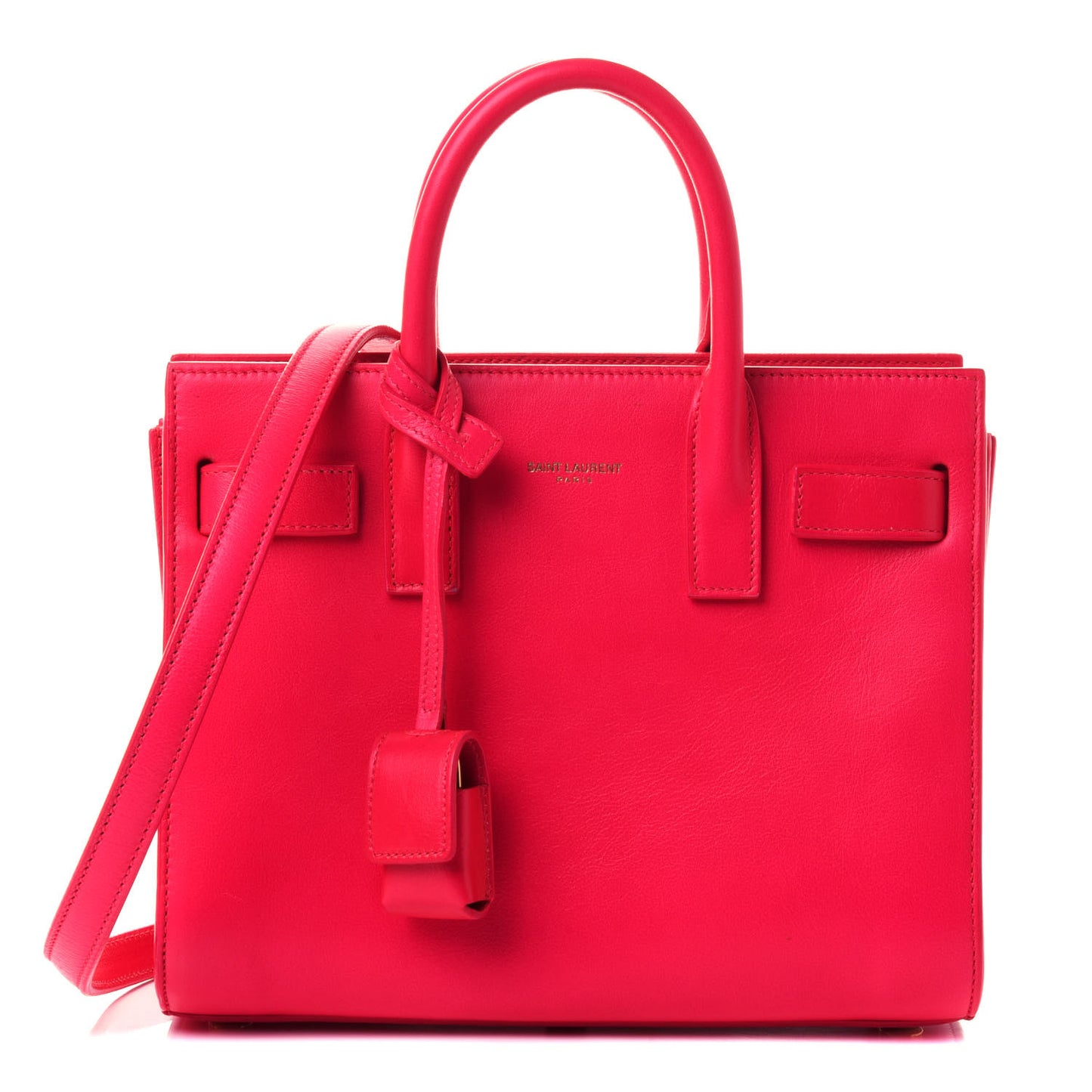 Calfskin Nano Sac De Jour Fluo Pink