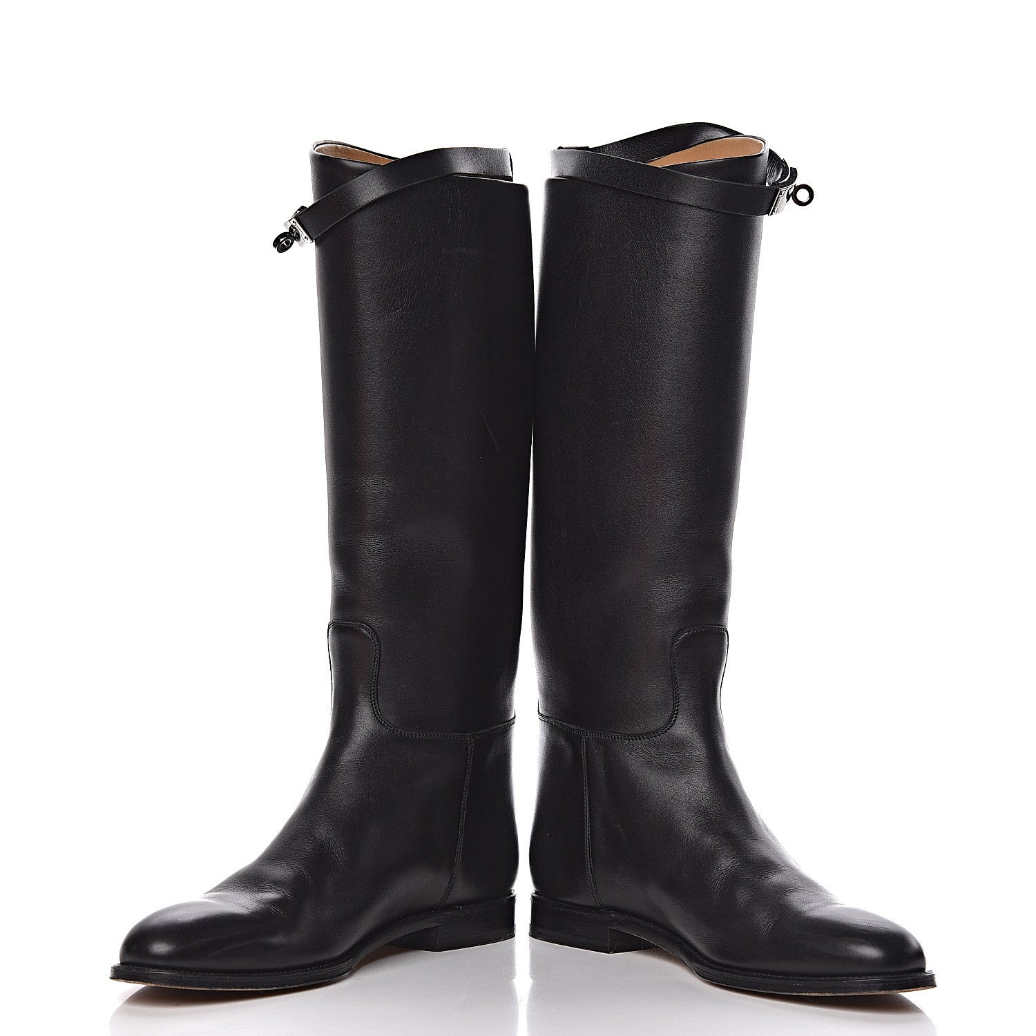 Hermes Box Kelly Jumping Boots 41 Black 5 of 14
