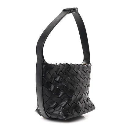 Bottega Veneta Calfskin Nappa Intrecciato Candy Wallace Black 3 of 10