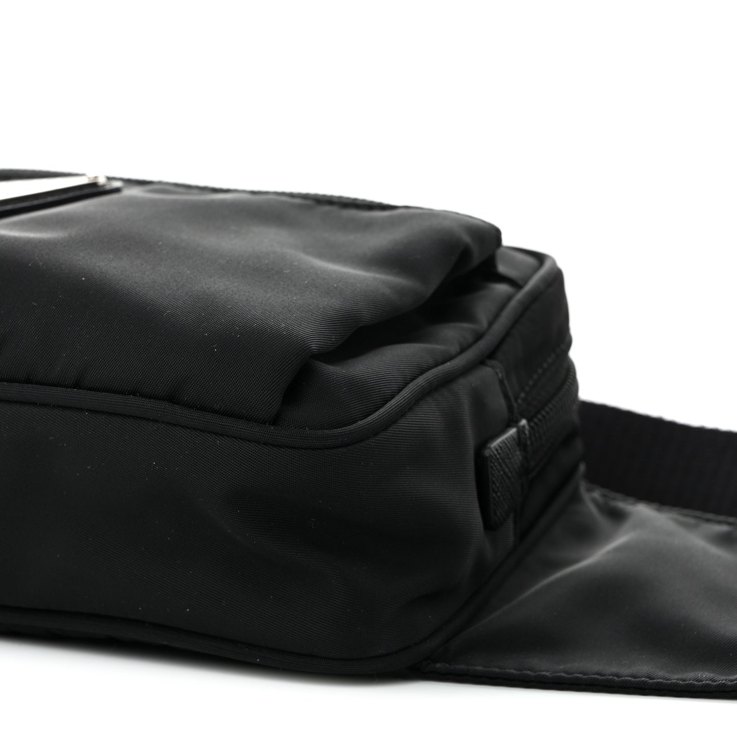 Re-Nylon Saffiano Belt Bag Black