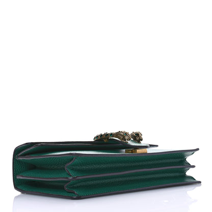 Gucci Pebbled Calfskin Small Dionysus Shoulder Bag Emerald 4 of 10