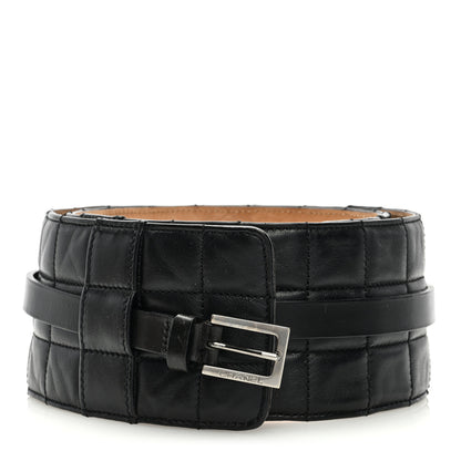 Chanel Lambskin Quilted Chocolate Bar Belt Black 1 of 5